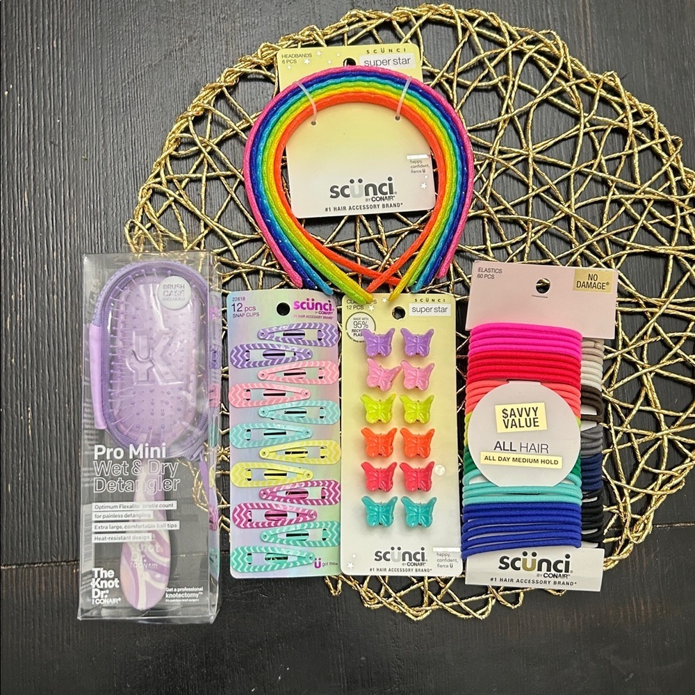 Scunci Hair Product Lot 5pcs